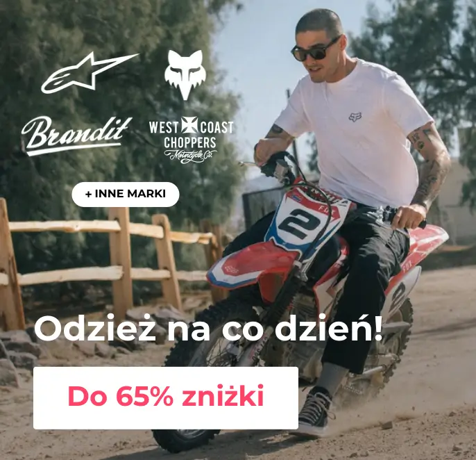Rabaty do -65% na odzież w ofercie 24MX