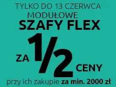 Szafy modułowe Flex za 1/2 ceny przy ich zakupie za min. 2000 zł w Black Red White