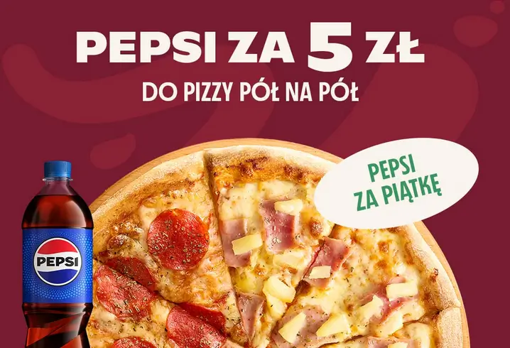 W Da Grasso Pepsi za 5 zł do pizza 