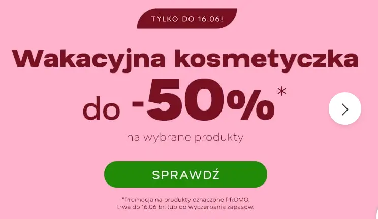 Wakacyjna kosmetyczka do -50% w ofercie sklepu Drogeria Natura