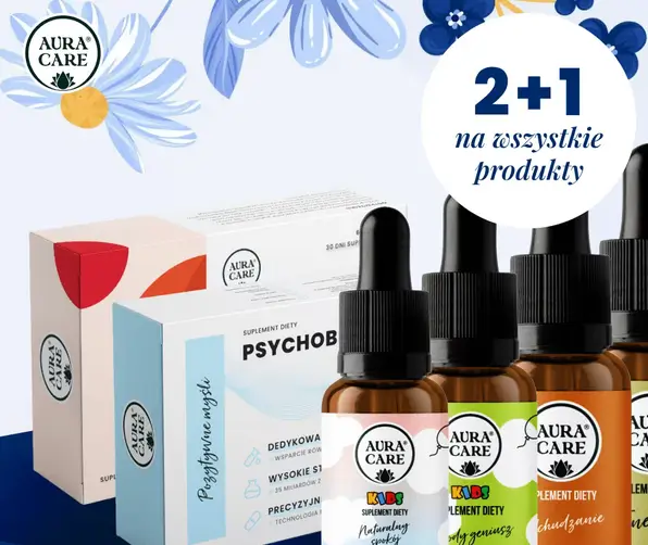 Wszystkie suplementy w promocji 2+1 w AuraCare