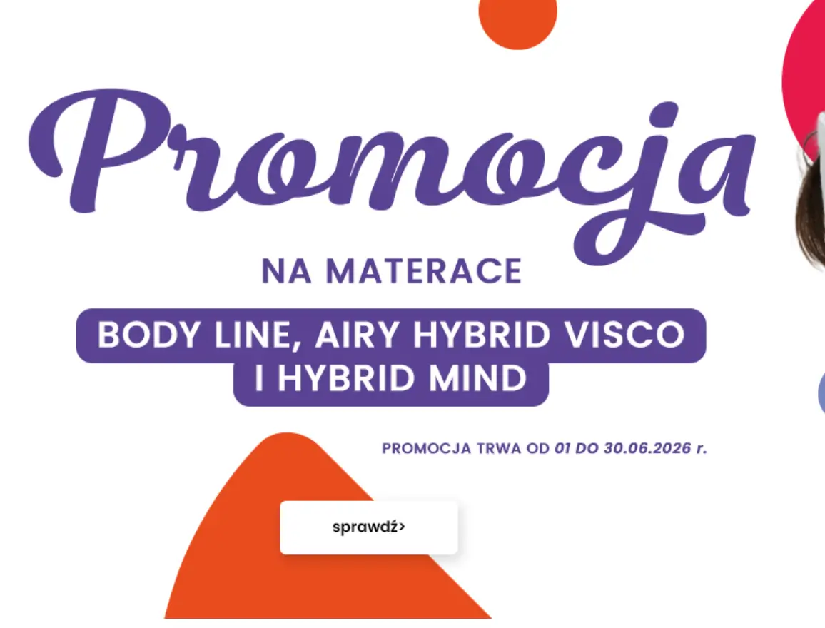 Wybrane materace 20% taniej w Pan Materac