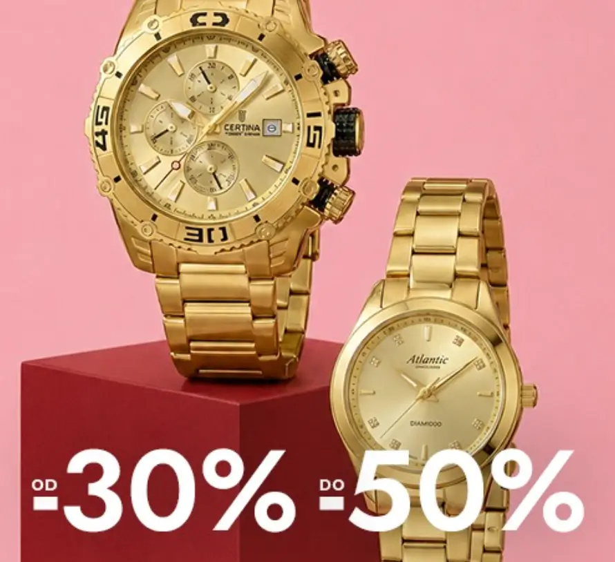 Zniżki od 30% do -50% na zegarki w Briju