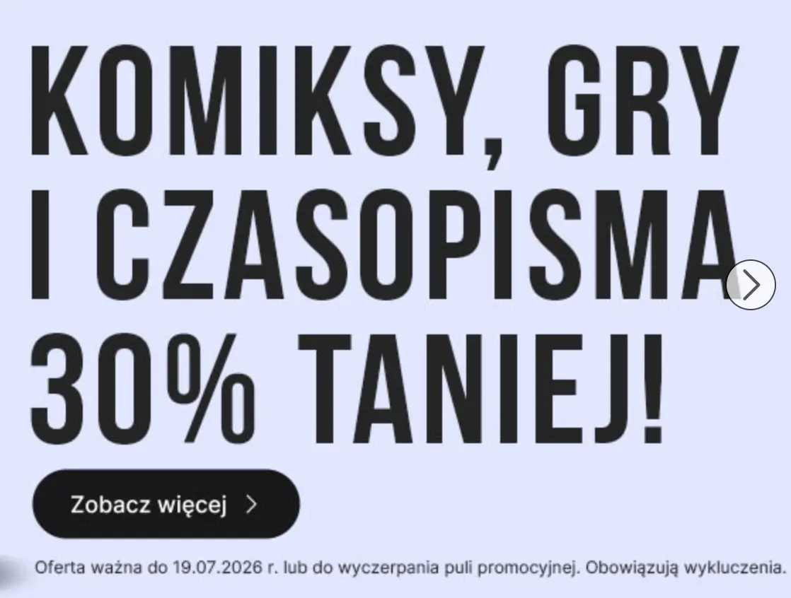 Cały asortyment taniej o 30% w Egmont