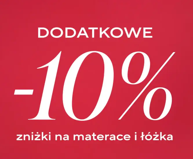 Dodatkowe -10% zniżki na materace i łóżka w Vitapur