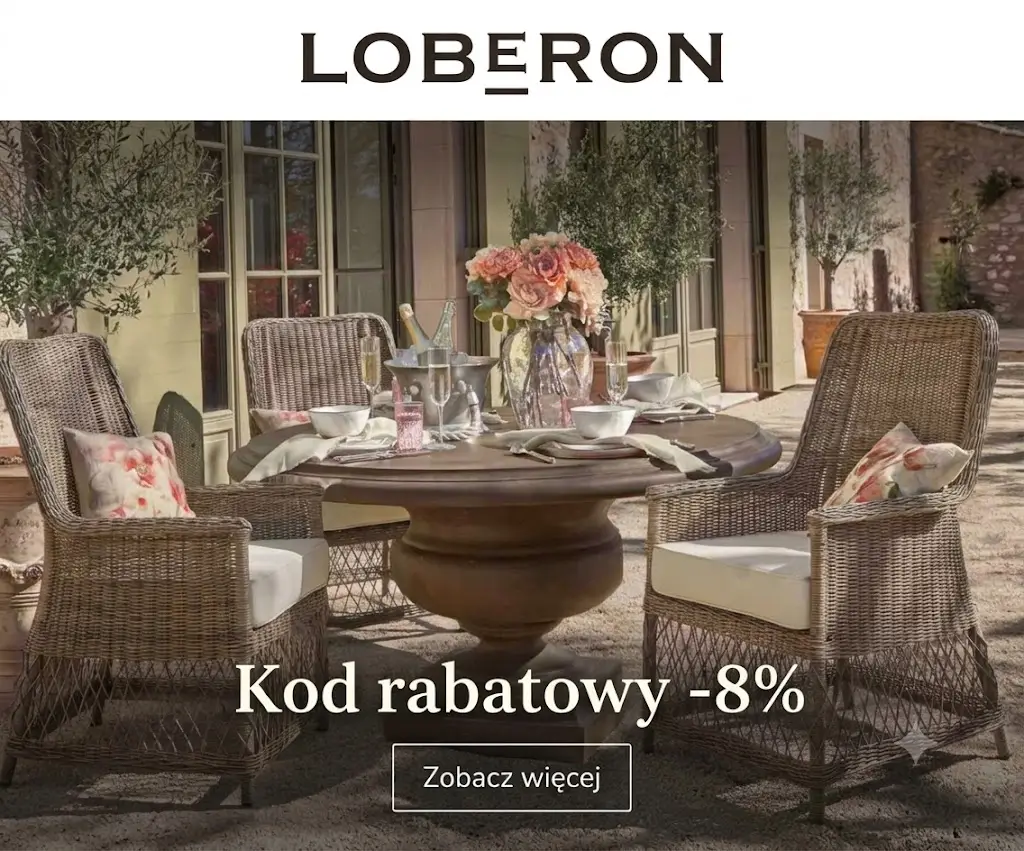 Kod rabatowy -8% na zakupy w Loberon