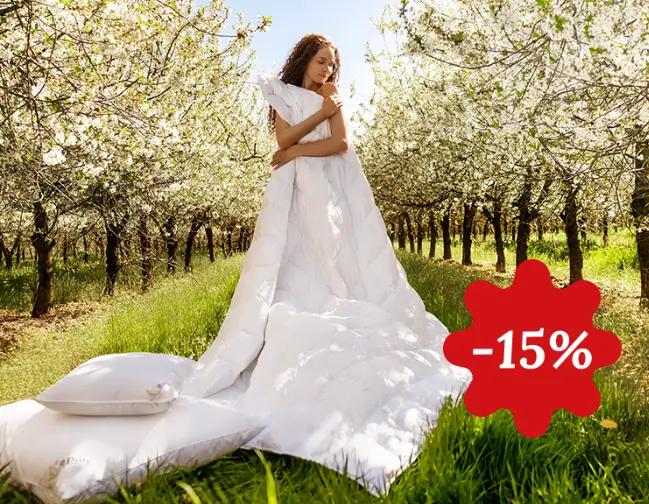Letnie kołdry puchowe -15% w sklepie Pan Materac