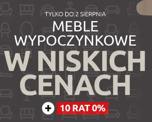 Meble wypoczynkowe w niskich cenach w Black Red White