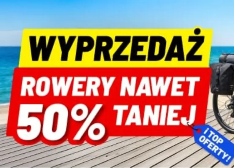 Rowery 50% taniej w Media Expert - promocja na różne modele