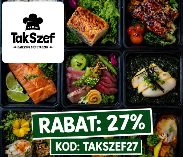 Takszef: 27% rabatu na catering dietetyczny z kodem