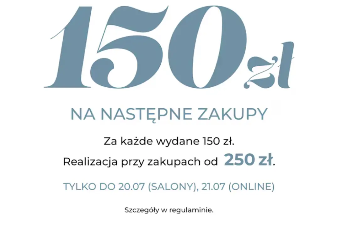 Za każde wydane 100zł otrzymasz bon o wartości 150zł na następne zakupy w Home&you!