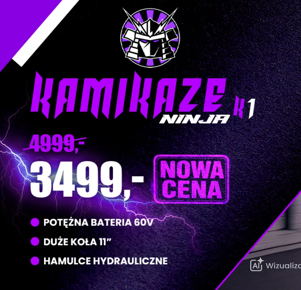 7way Kamikaze K1 Ninja taniej o 1 500 zł