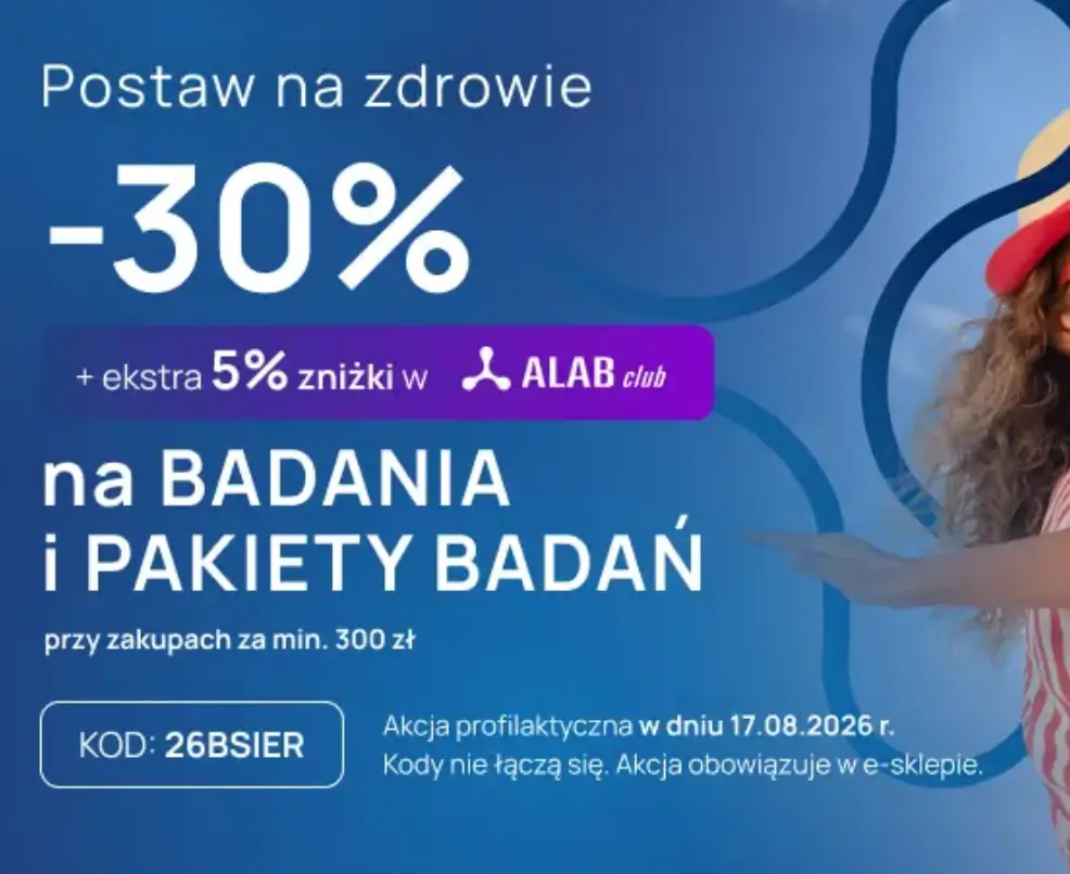 ALAB: -30% na badania i pakiety z kodem rabatowym