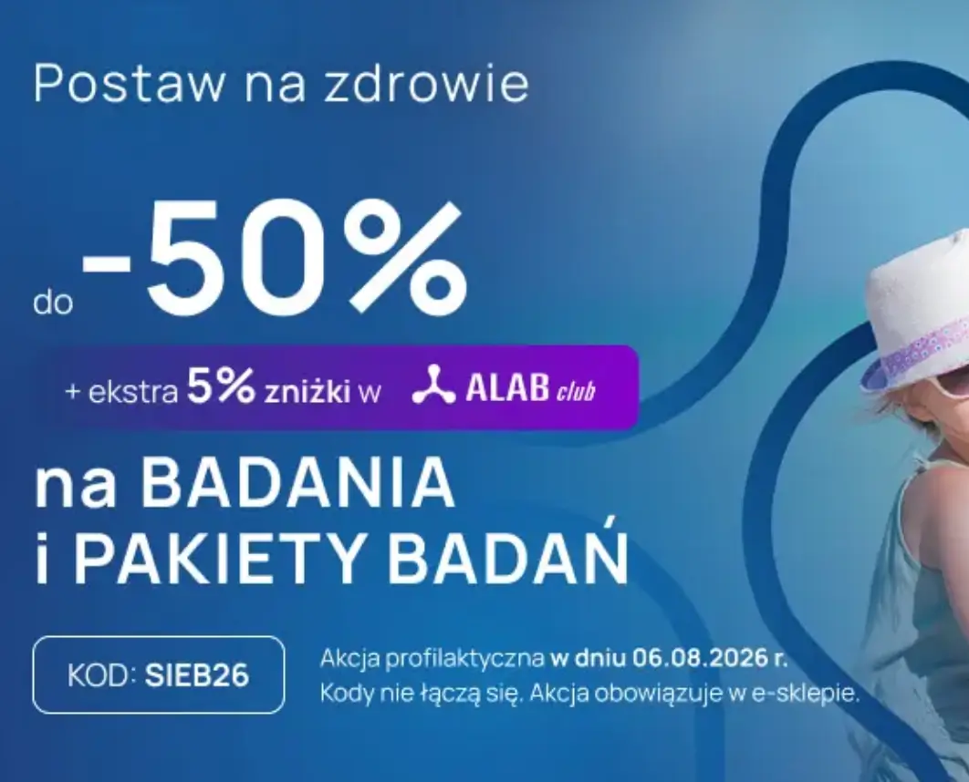 ALAB laboratoria - do 50% zniżki na badania i pakiety badań