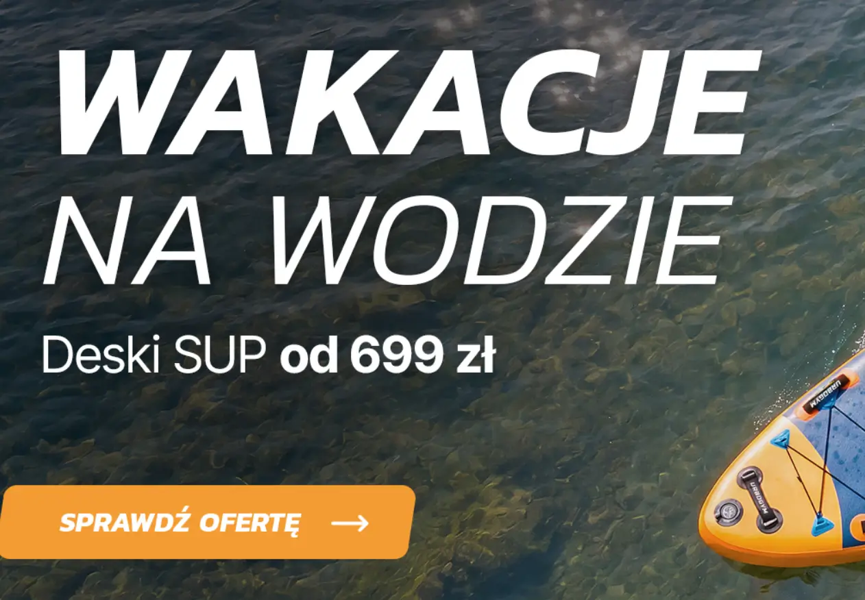 Deski SUP od 699 zł w UrboGym - kompletny zestaw na wodę