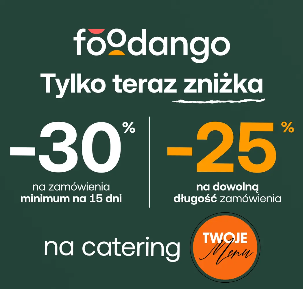 Foodango Twoje Menu catering dietetyczny -30% i -25%