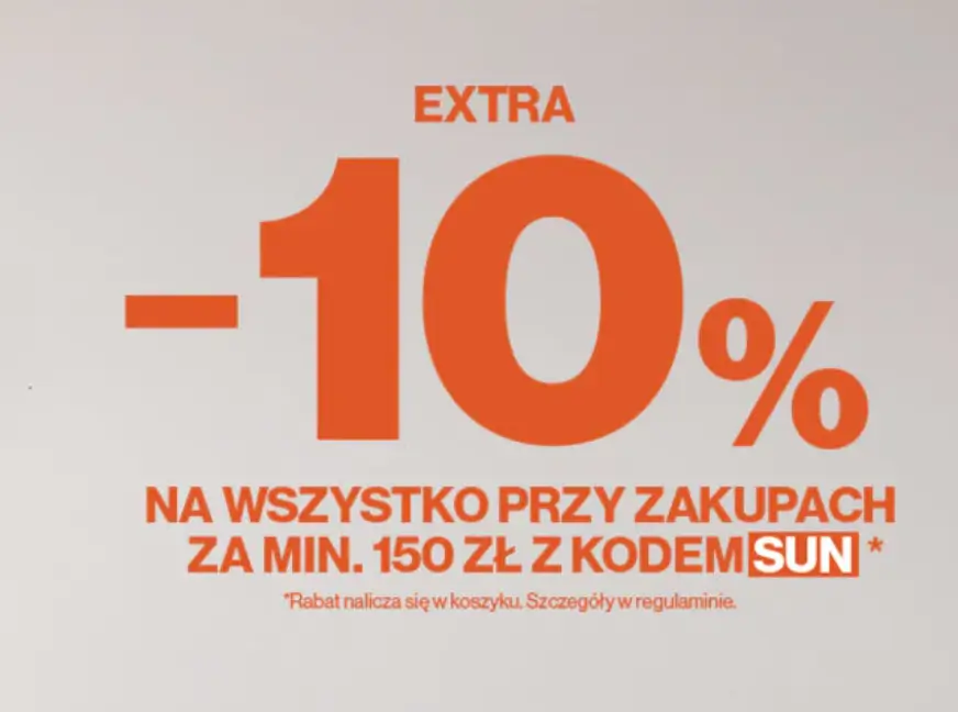 Kod rabatowy 50 Style -10% przy zakupach od 150 zł