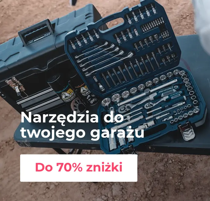 Narzędzia do Twojego garażu ze zniżkami do -70% w 24MX