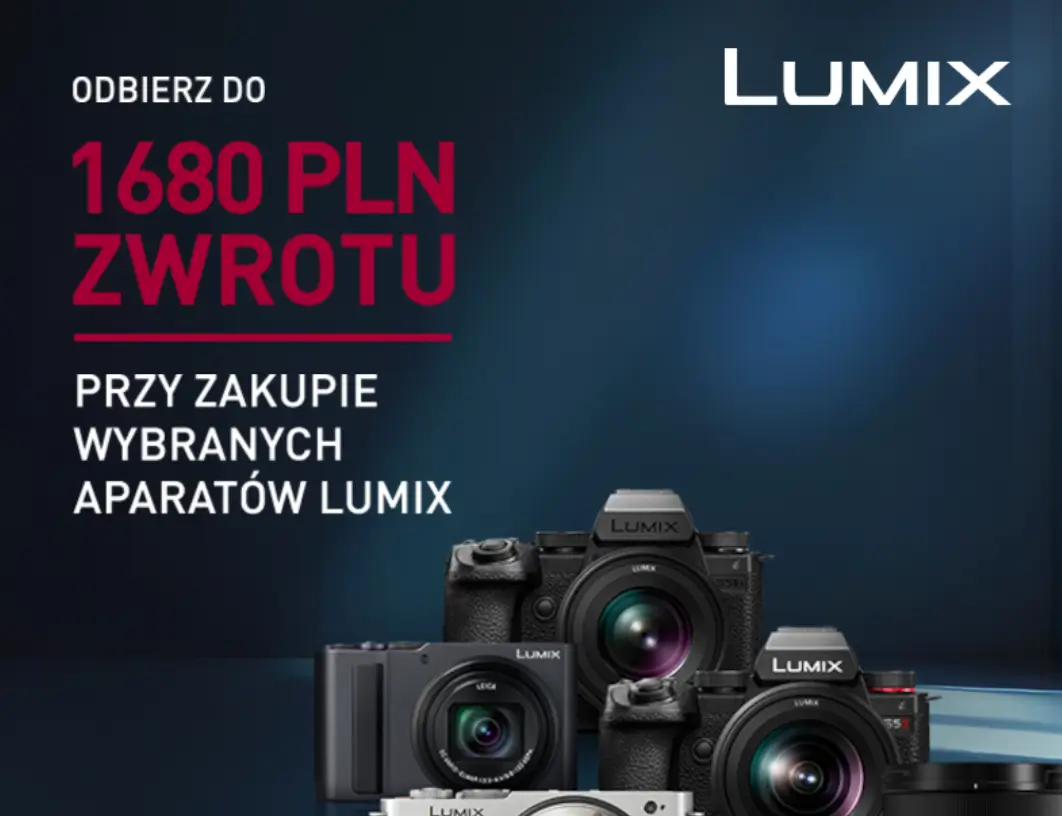 Panasonic: 1680 zł zwrotu przy zakupie wybranych aparatów Lumix