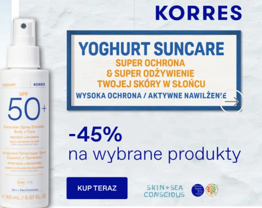 Puder i Krem: Marka Korres 45% taniej 