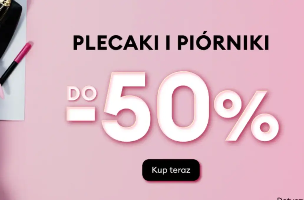 Sinsay: plecaki i piórniki 50% taniej