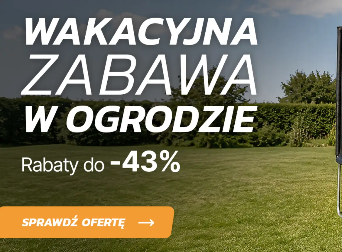 Trampoliny ogrodowe 43% taniej w UrboGym dla całej rodziny