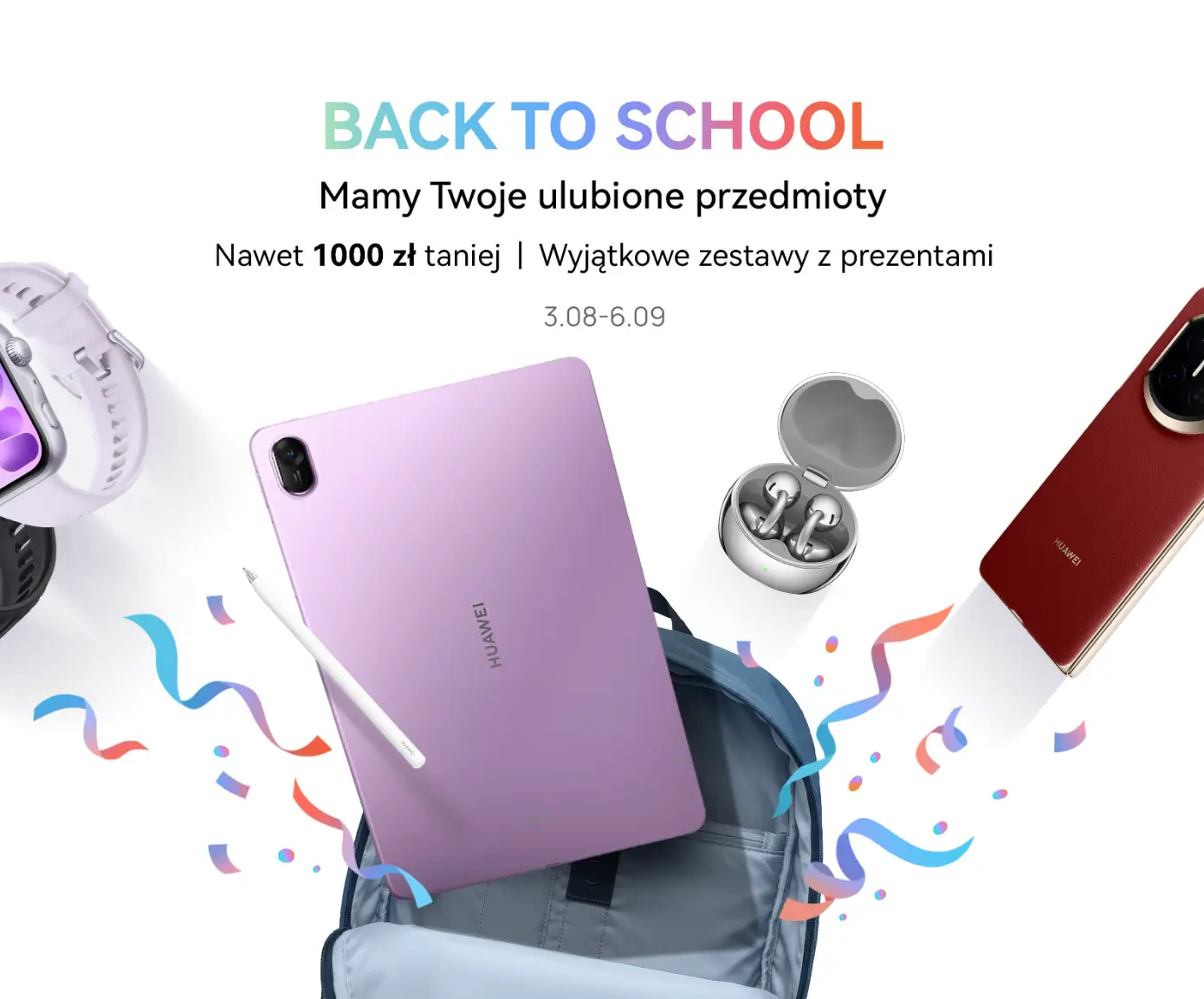 Zniżki do -1000 zł w ofercie na powrót do szkoły w Huawei