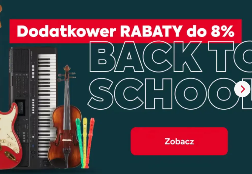 Back2School Kytary.pl - instrumenty na nowy rok z dodatkowym rabatem -8%