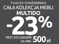 Cała kolekcja mebli Multido -23% przy zakupie za min. 500 zł taniej w Black Red White