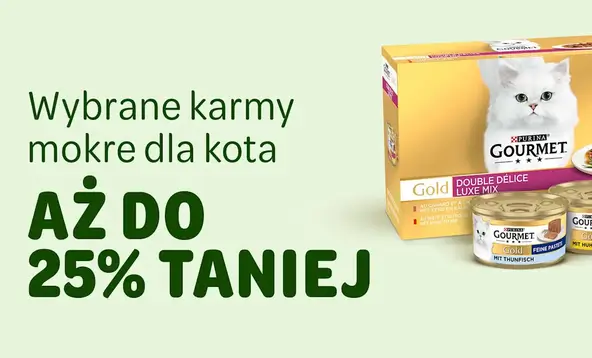 Karma dla kota Purina Gourmet Gold 25% taniej w Zooplus