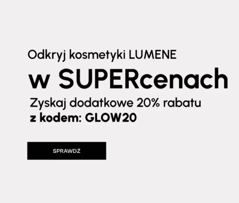 Kod rabatowy 20% na produkty marki Lumene w Cocolita