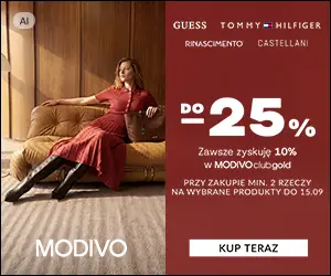 Kod rabatowy Modivo do -25% przy zakupie min. 2 produktów. od 389 zł