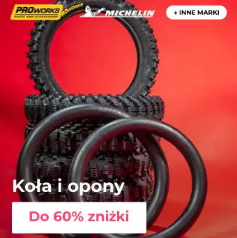 Koła i opony motocyklowe do 60% taniej w sklepie 24MX