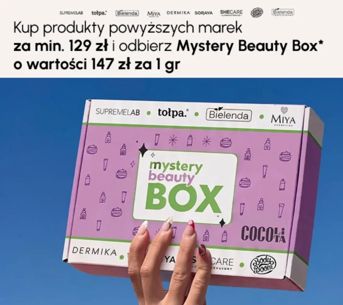 Mystery Beauty Box za 1 gr przy zakupach za min. 129 zł w Cocolita