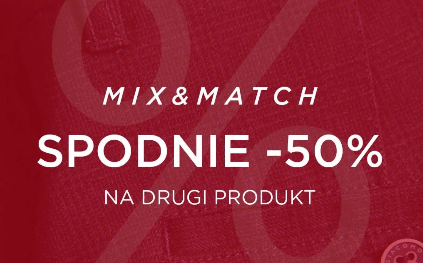 Promocja w Giacomo Conti: drugi produkt 50% taniej w Mix&Match