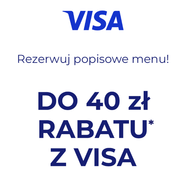 RestaurantWeek z Visa - do 40 zł rabatu