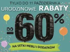 Urodzinowe rabaty do -60% na setki mebli i dodatków w Black Red White
