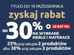 Zyskaj rabat do 30% na meble i materace przy zakupie 3 produktów w Black Red White