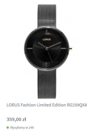 Lorus Fashion Limited Edition w zegarownii