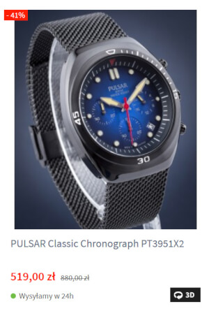 pulsar Classic Chronograph  w zegarowni
