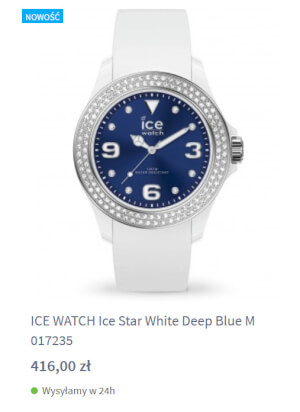 Ice Star White Deep Blue w zegarownii