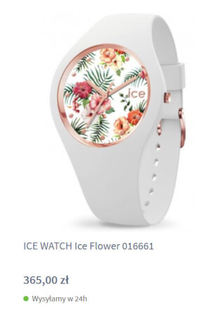 Ice Flower  w zegarownii
