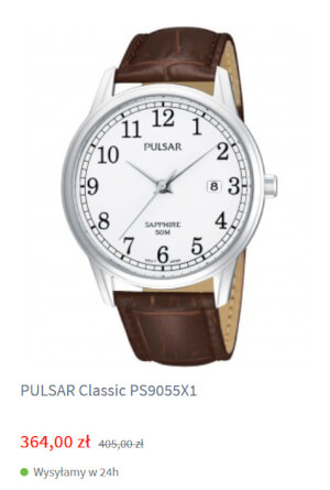 pulsar Classic w zegarownii
