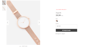 przykładowy zegarek w promocyjnej cenie od 39,99 zł