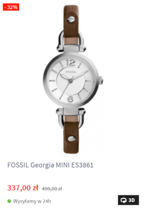 FOSSIL Georgia MINI ES3861 w zegarownii