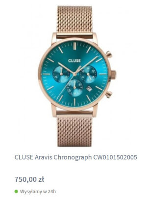 cluse Aravis Chronograph w zegarownii