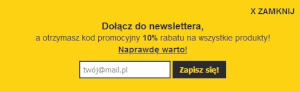 ziGSM-kod-rabatowy-z-newslettera-minus-10-procent-pop-up