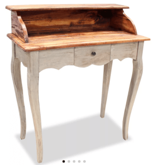 drewniane biurko z nastawą vida xl