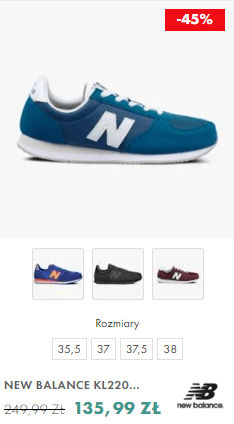 Niebieskie buty New Balance