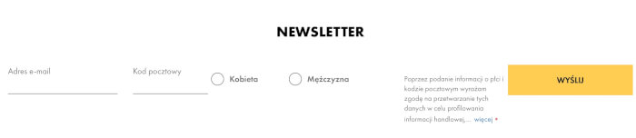 50 style kod rabatowy newsletter
